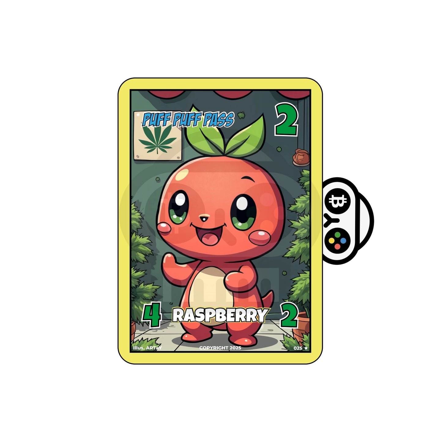 Canna Card - #025 Raspberry