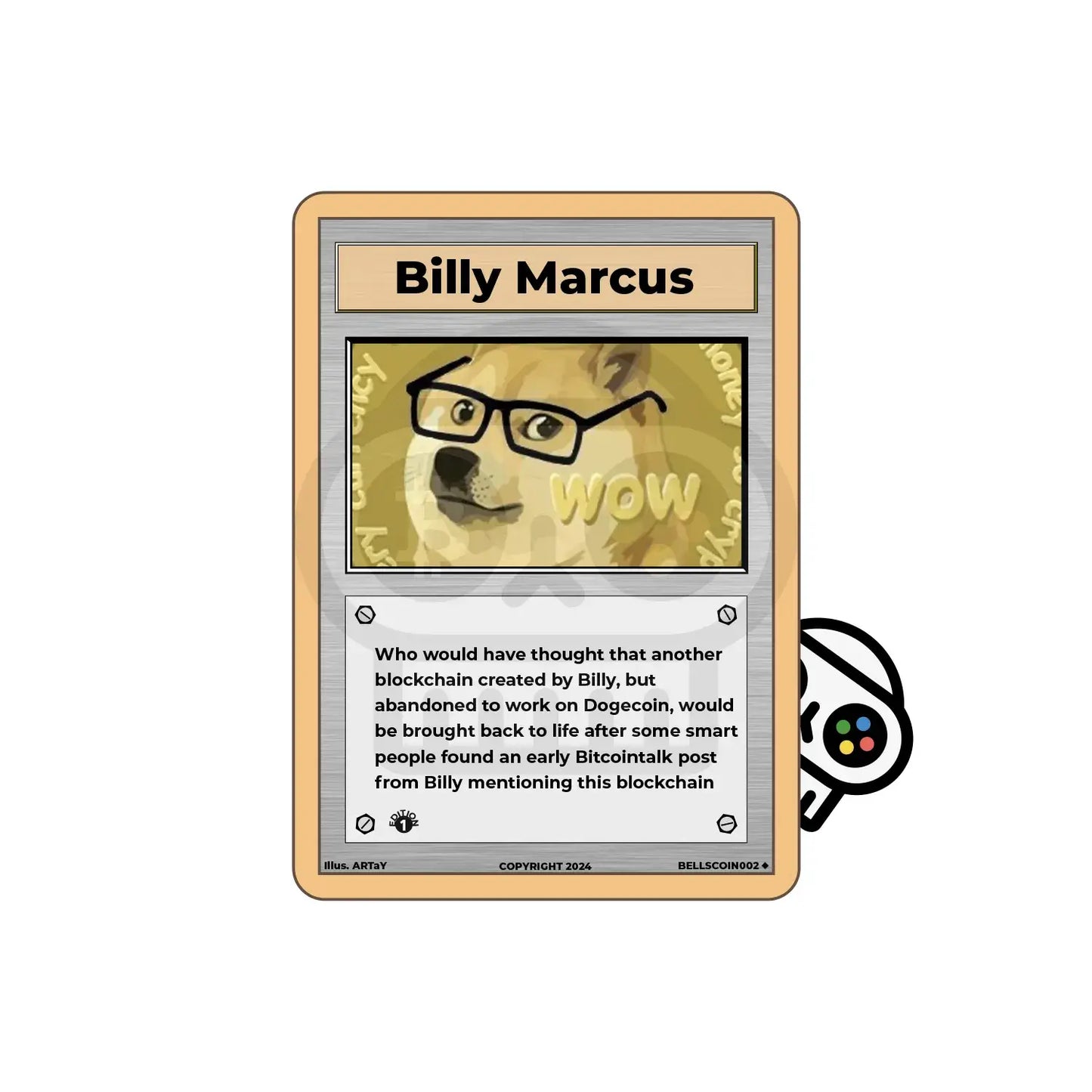 Crypto Card Bellscoin - #002 Billy Marcus