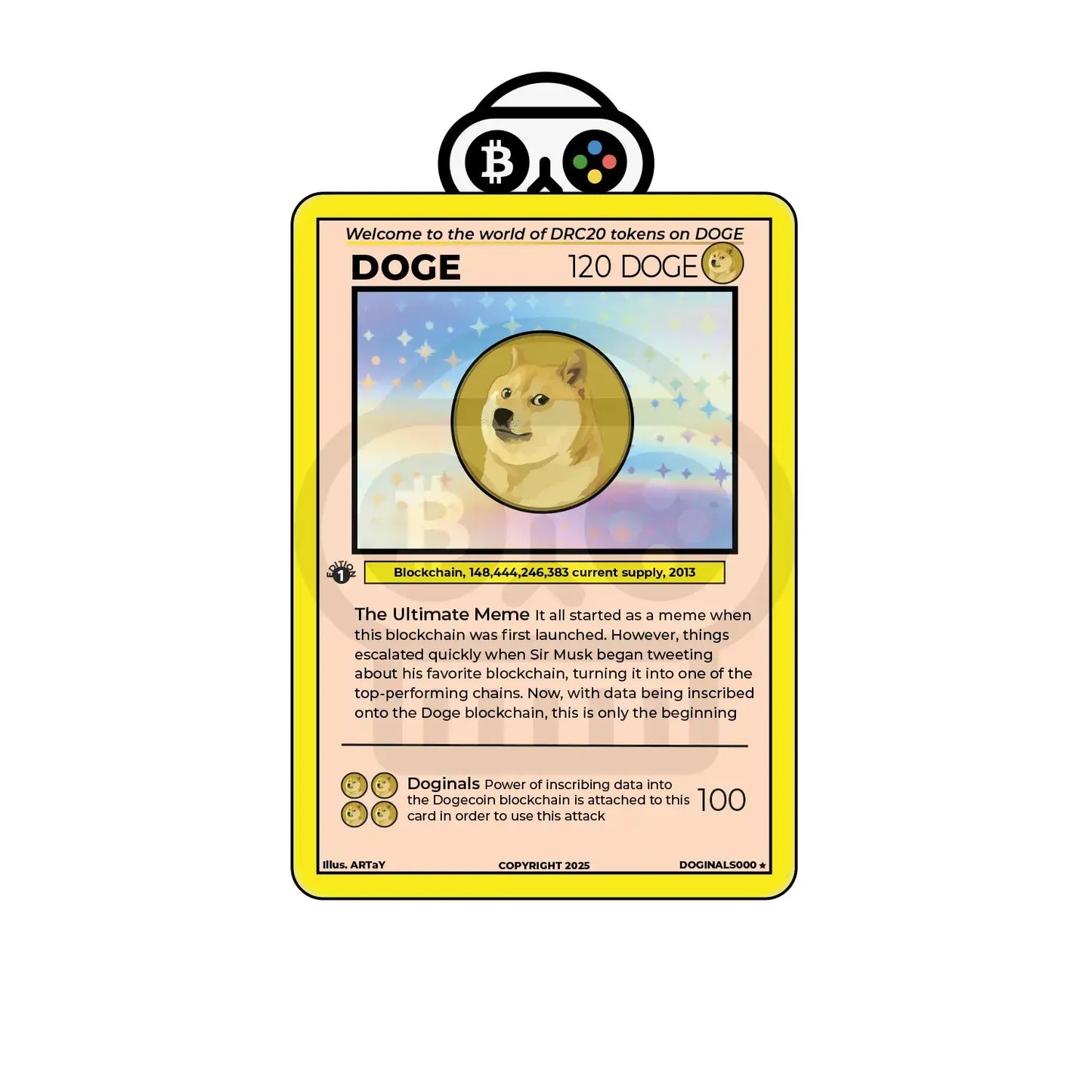 Crypto Card Dogecoin - #000 DOGE
