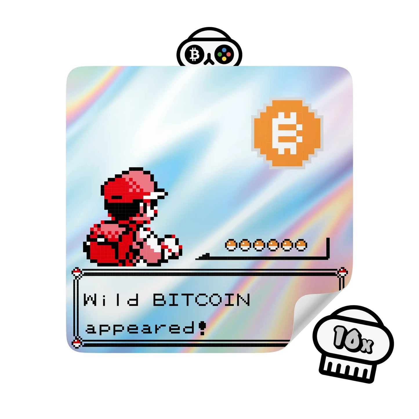 Bitcoin Sticker - Catch 'm all