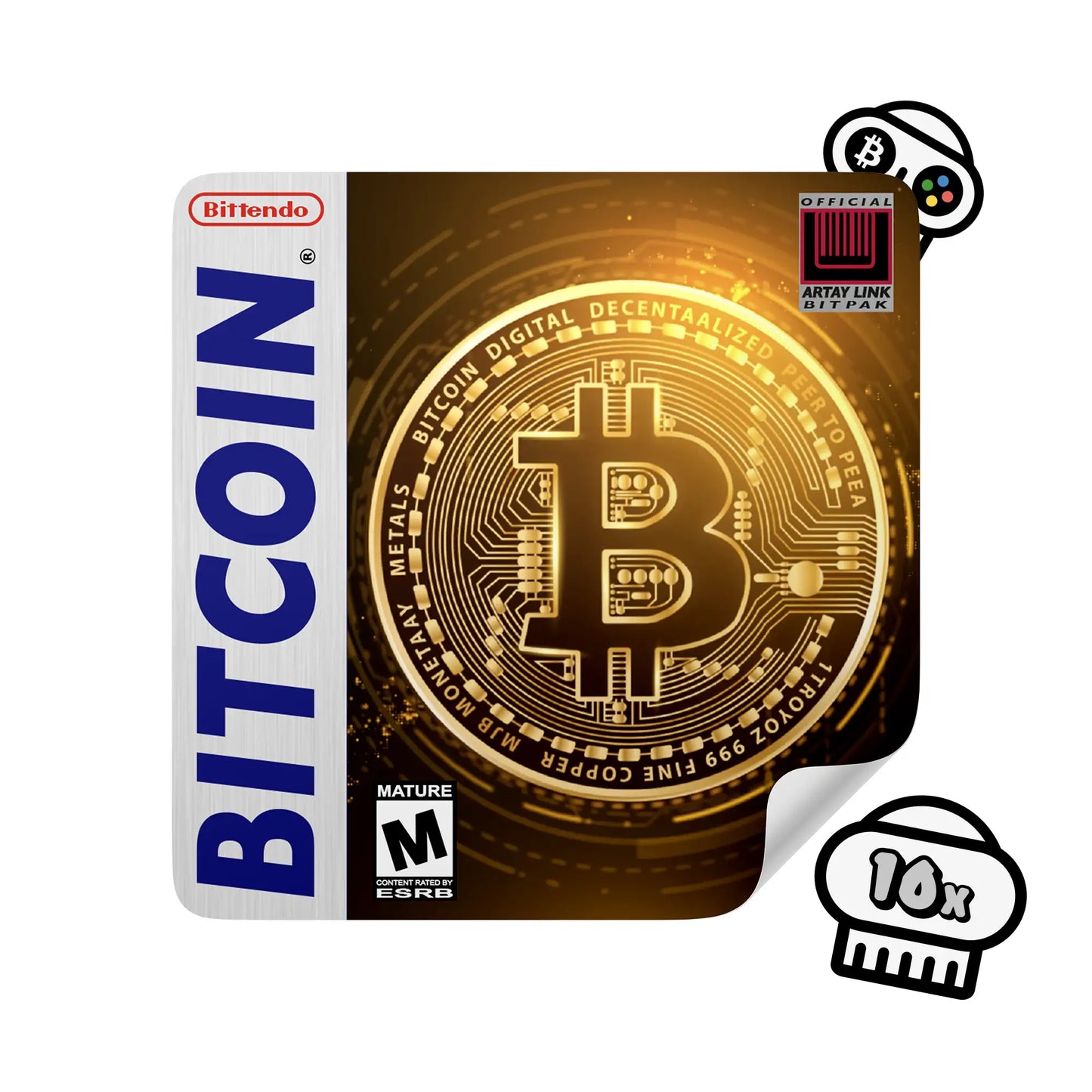 Bitcoin Sticker - Game Cover