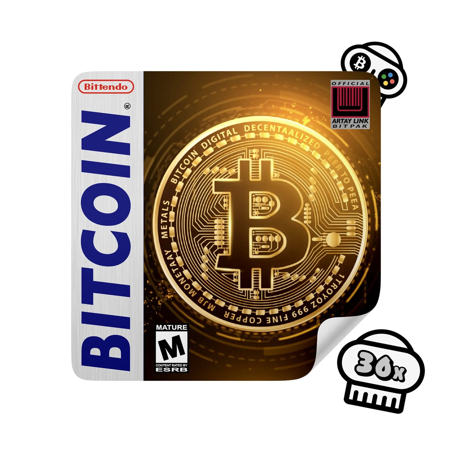 Bitcoin Sticker - Game Cover