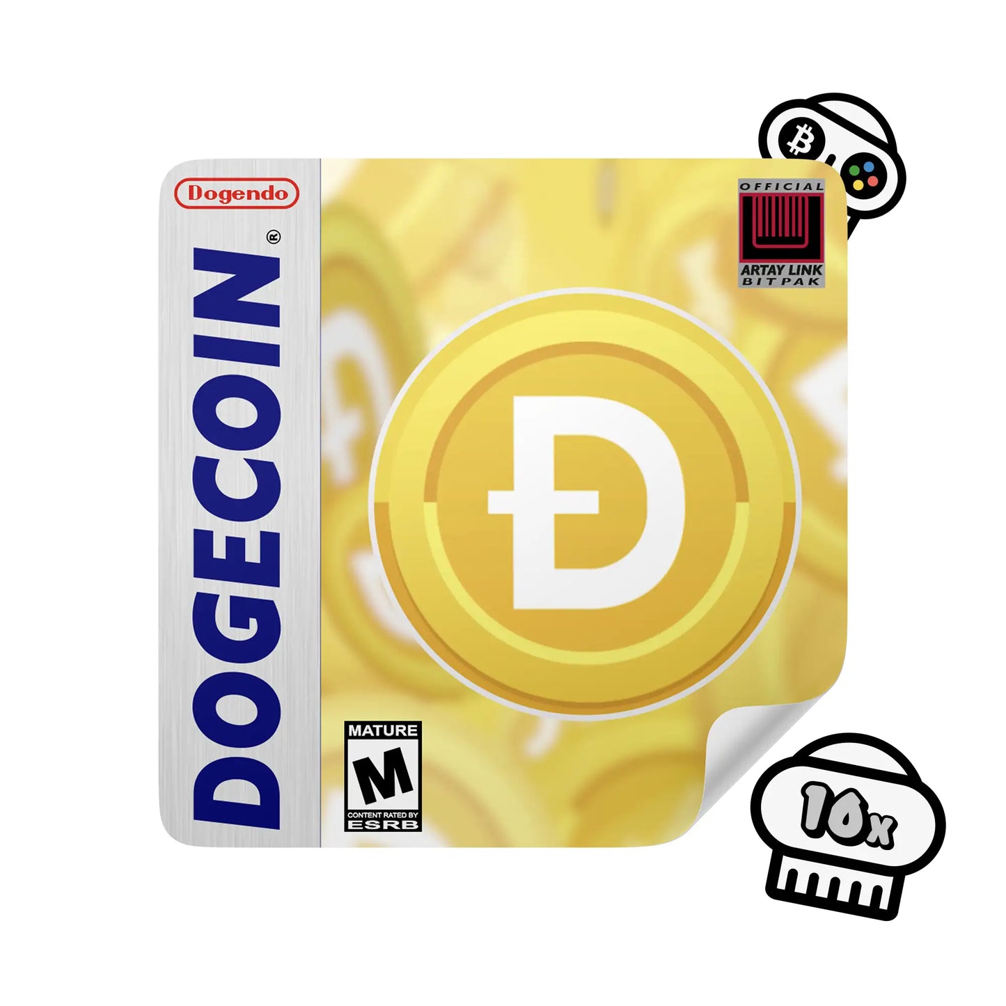 Dogecoin Sticker - Game Cover