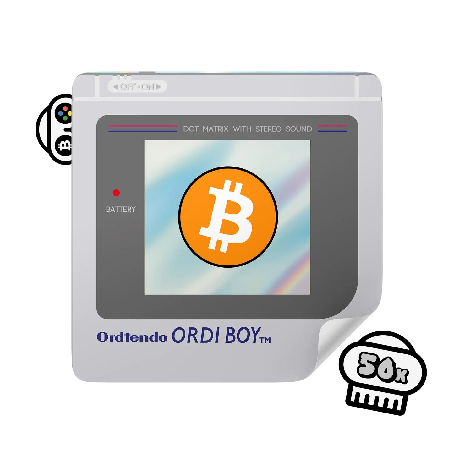 Bitcoin Sticker - ORDI Boy