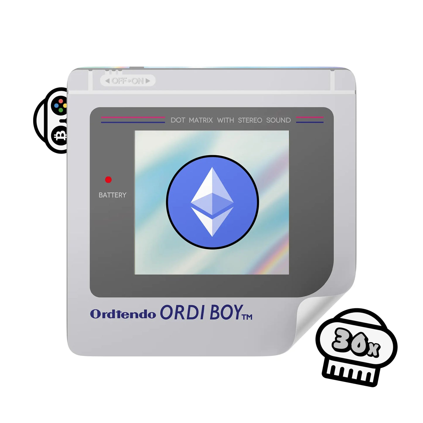 Ethereum Sticker - ORDI Boy