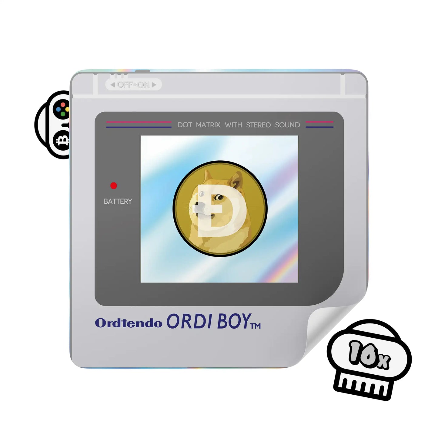 Dogecoin Sticker - ORDI Boy